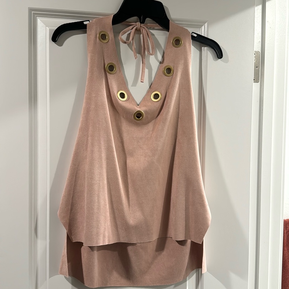 Suede top